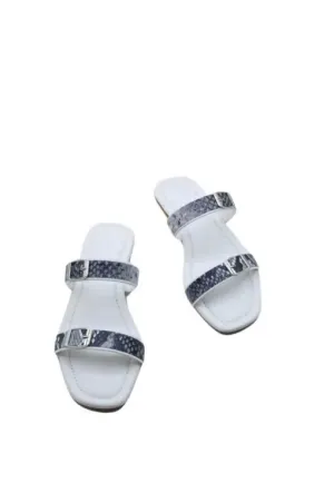 White Fluffy Sana Safina Slippers