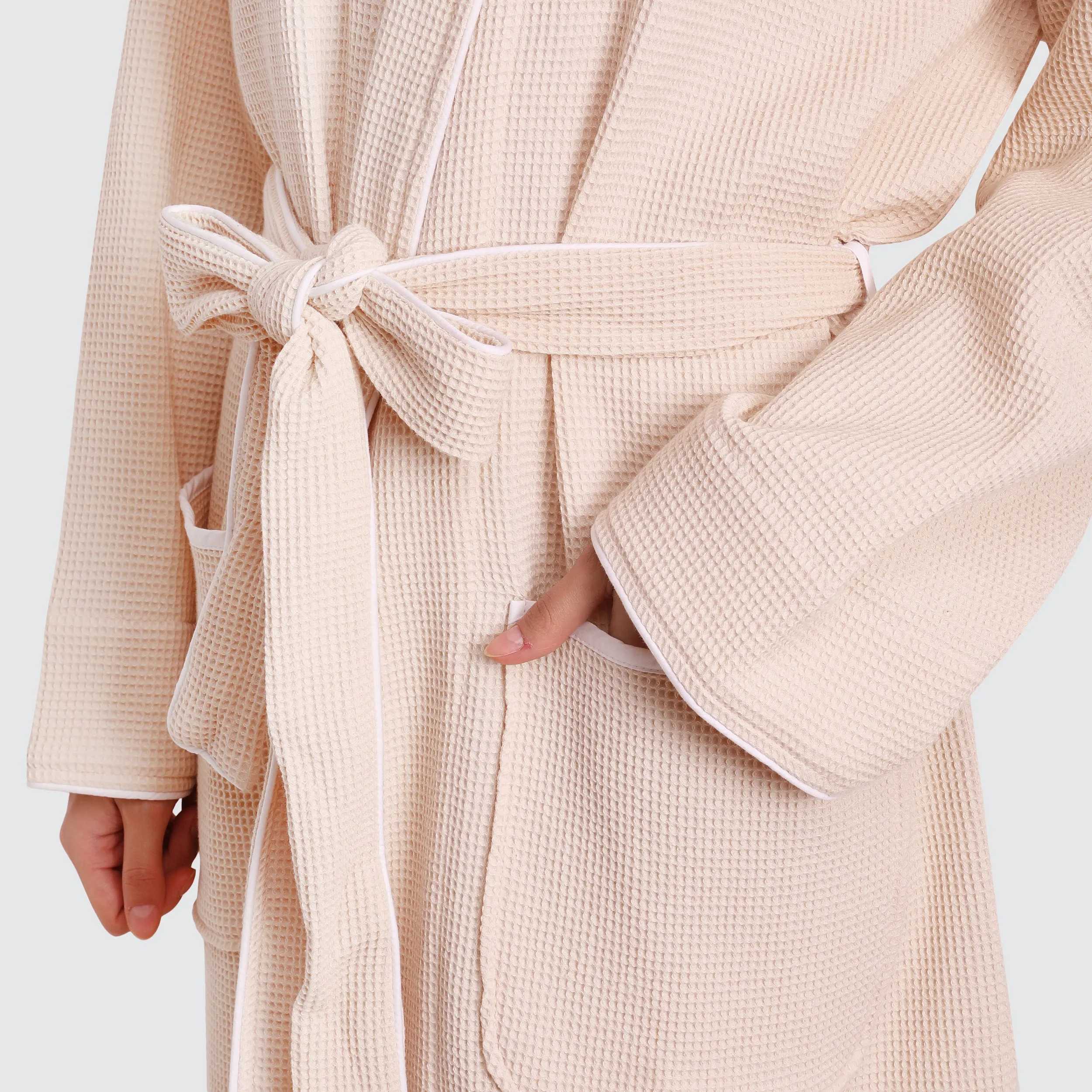 Women's Organic Waffle Spa Bathrobe (3 Colors)
