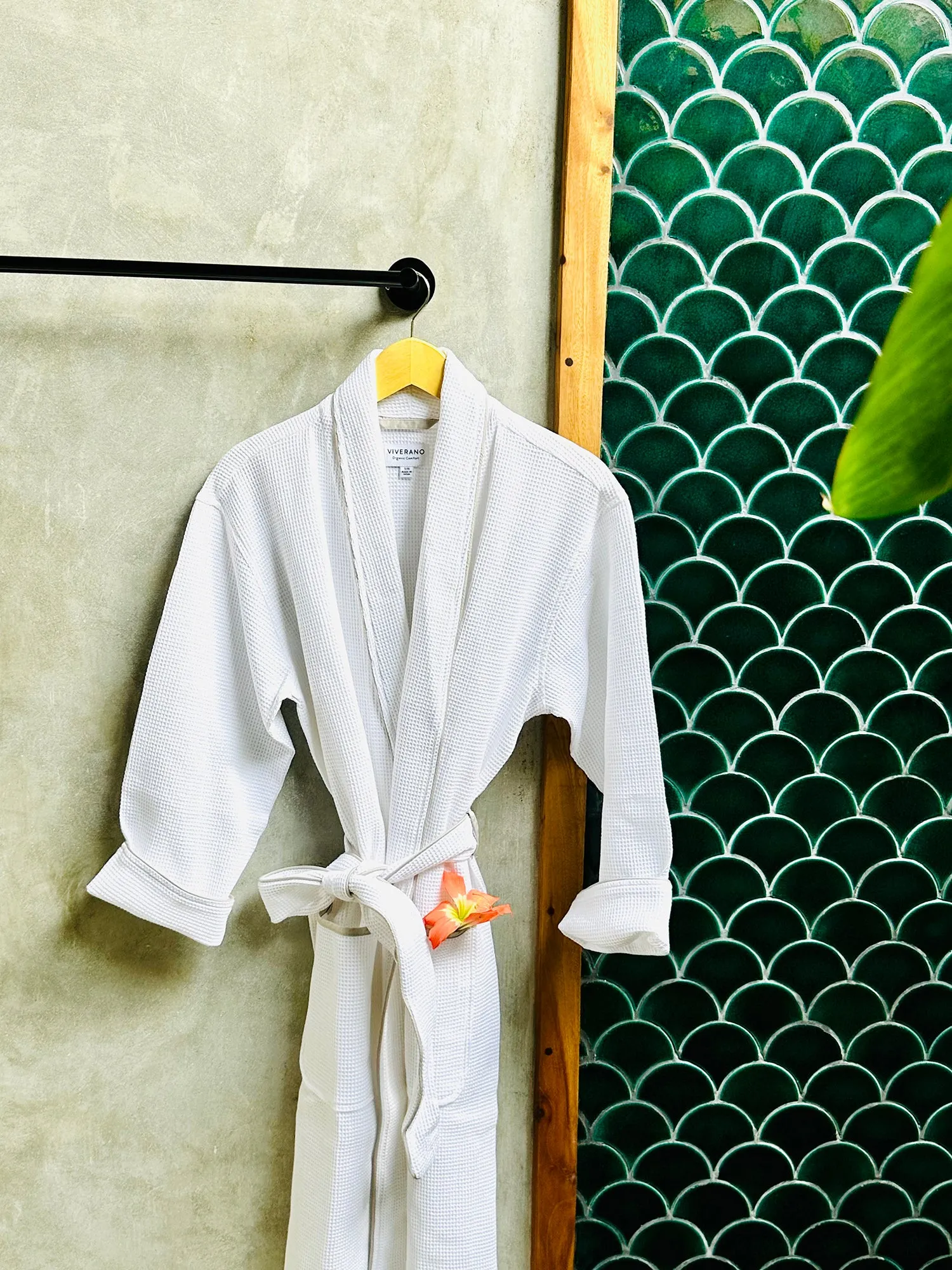 Women's Organic Waffle Spa Bathrobe (3 Colors)