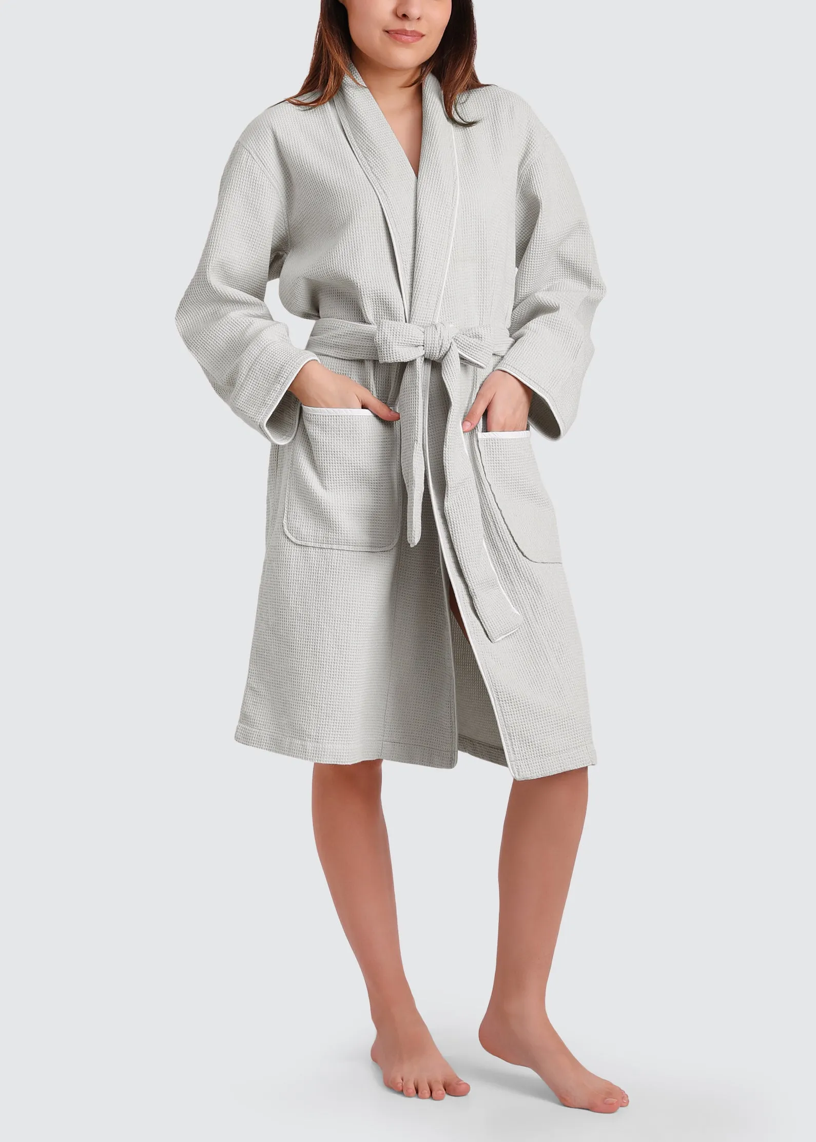 Women's Organic Waffle Spa Bathrobe (3 Colors)