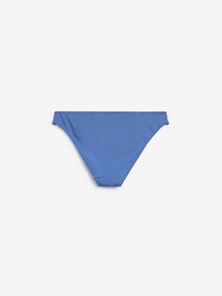 Wunderlove Blue Lace Hi-Leg Alexa Briefs